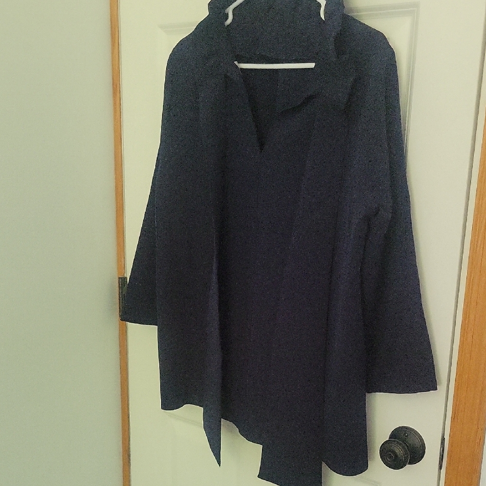 Tuckernuck Deep Blue Cowl Neck Sweater